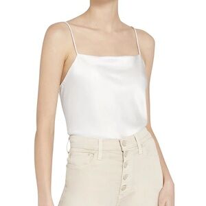 ALICE + OLIVIA  Harmon Draped Satin Tank Top